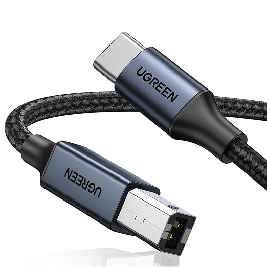 UGREEN USB C 3 FT Printer Cable, Nylon USB B to C Cord by Unknown