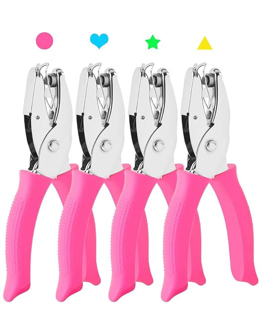 UCEC 4PCS Hole Punch Set for Crafts, Mini Hole Punch by UCEC