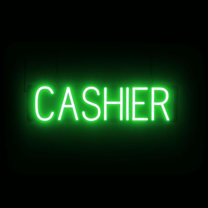 SpellBrite CASHIER Sign | Directional Sign by SpellBrite