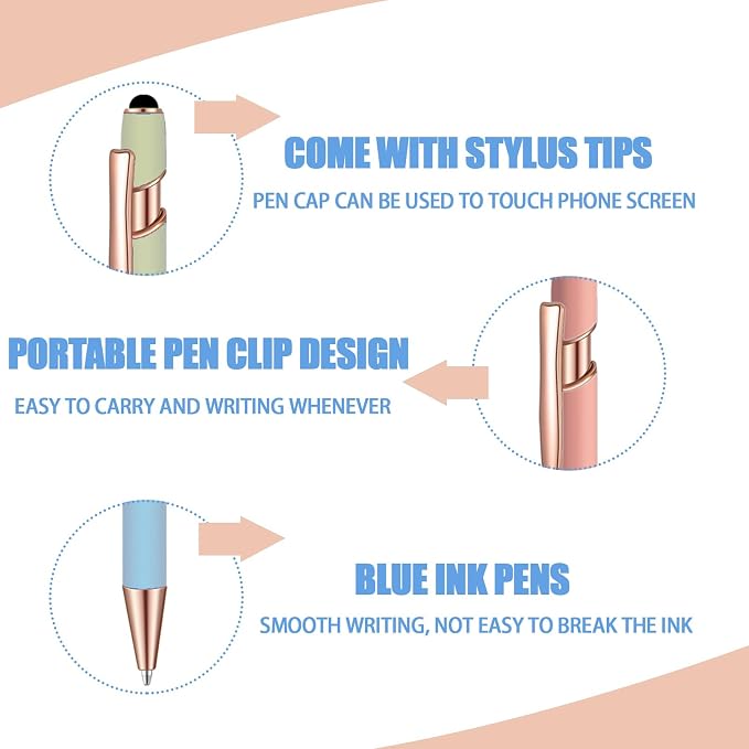 6 Pcs Blue Ink Ballpoint Pen - Image 3