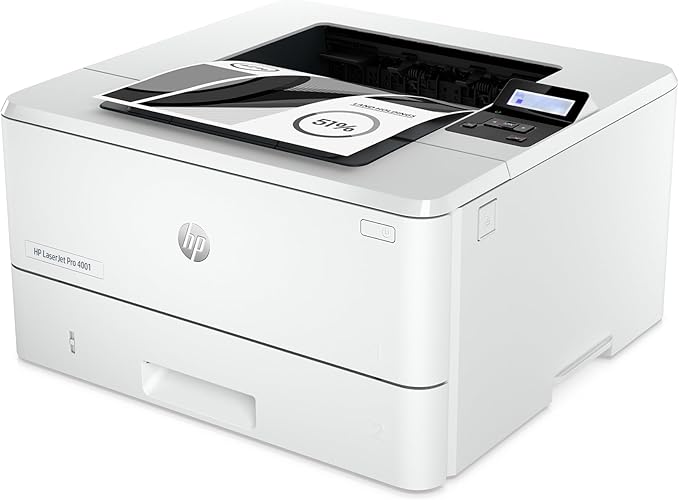 HP LaserJet Pro 4001n Black & White Printer, Print, Fast speeds, Easy setup, Mobile printing, Advanced security, USB, Ethernet Connection, Best-For-Office-DeskLoop Office