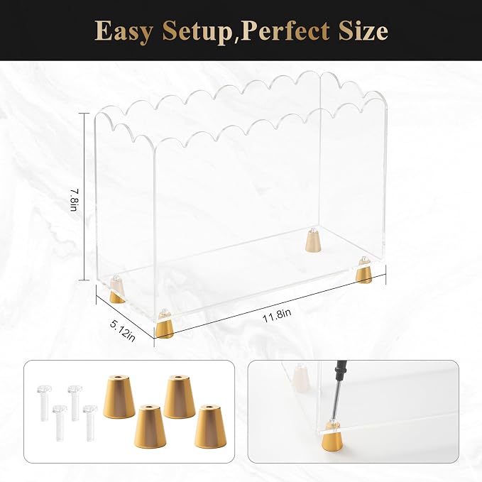 Acrylic Magazine Holder, Magazine Rack Floor, Crystal Clear Stylish Organizer - Image 7