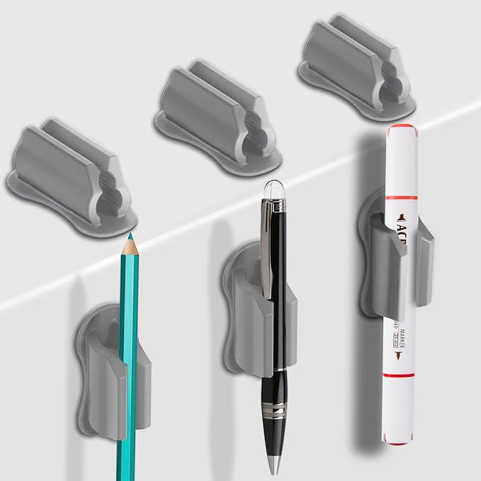 Adhesive Pen Holder for Wall Pencil Holder for Desk Organizer, Marker Holder by Freewindo