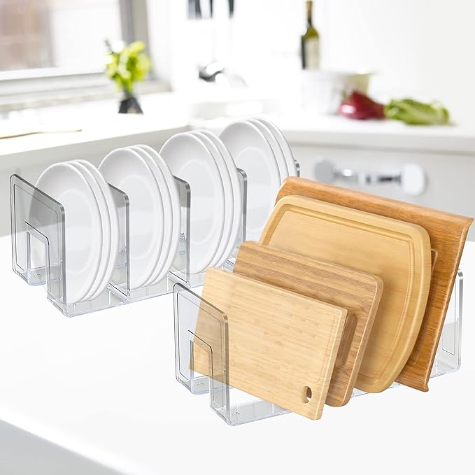 SAYEEC Acrylic File Holder, Sturdy Desktop File Folder Organizer Rack - Image 6