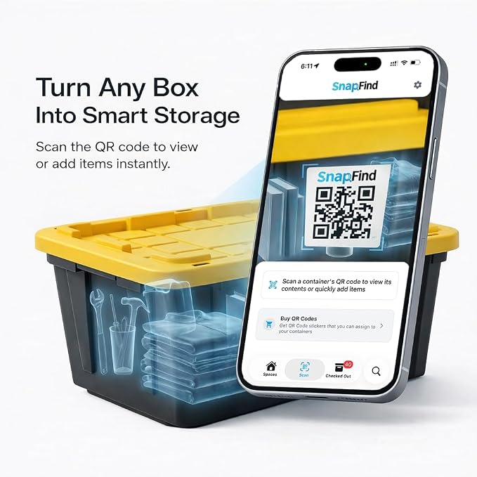Smart QR Code Labels – AI Auto-Labeling, No Typing! Storage Bins & Moving - Image 2