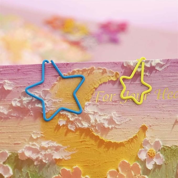 OWLFAVO 100pcs Star Shape Paper Clips - Image 6