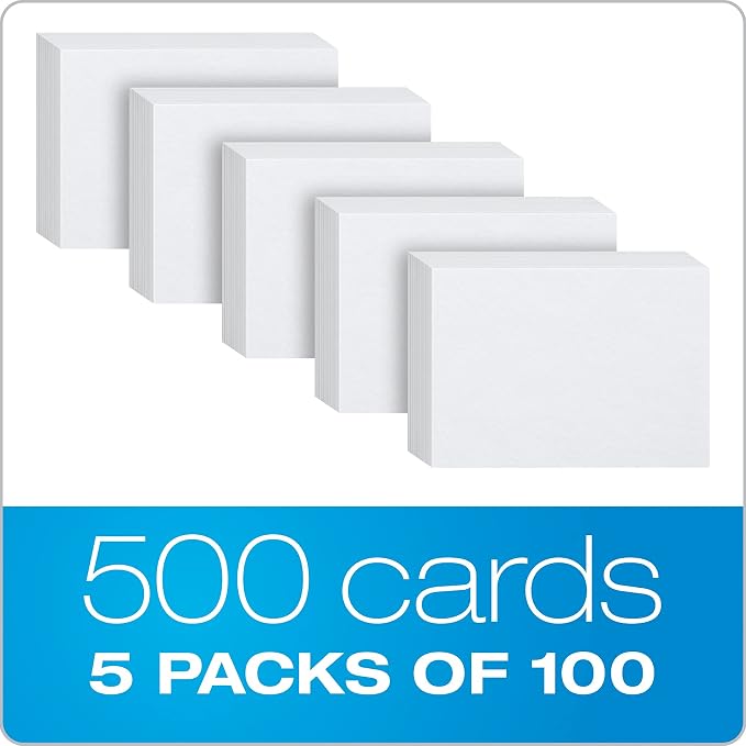 Oxford Index Cards, Index Cards, Blank on Both Sides - Image 4