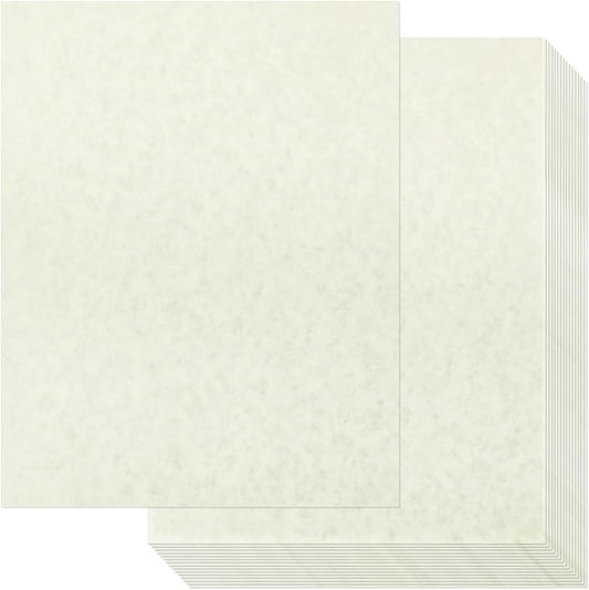Epakh 200 Sheets Old Age Parchment Paper 8.5 x 11 Inch Standard Letter Vintage Colored Old Parchment Semblance Double Side Printing Paper(Lvory)-DeskLoop Office