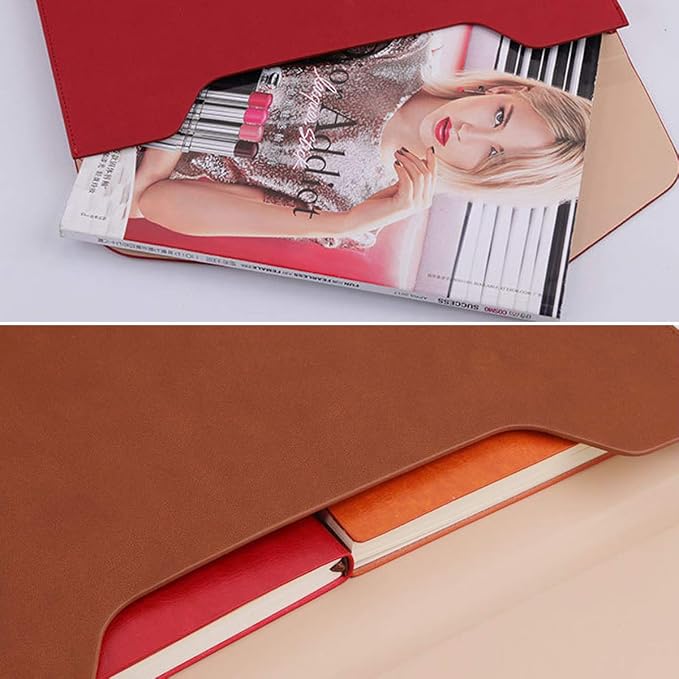 PU Leather A4 File Folder Document Holder Waterproof Portfolio Envelope Folder - Image 8