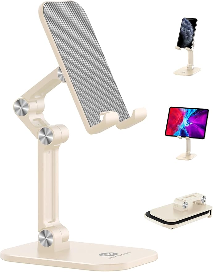 OCYCLONE Phone Stand, Adjustable Height and Angle Foldable Cell Phone Stand by OCYCLONE