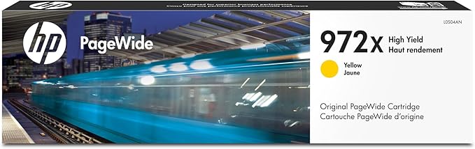 HP 972X PageWide Ink Cartridge for HP Printers | High Yield Yellow | Works With Series: Pro 452, 477, 552dw, 577 | L0S04AN-DeskLoop Office