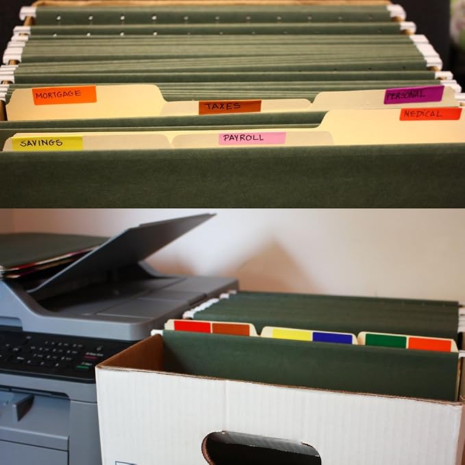 Royal Green Rectangular Color Coding Sticker Roll - Image 4