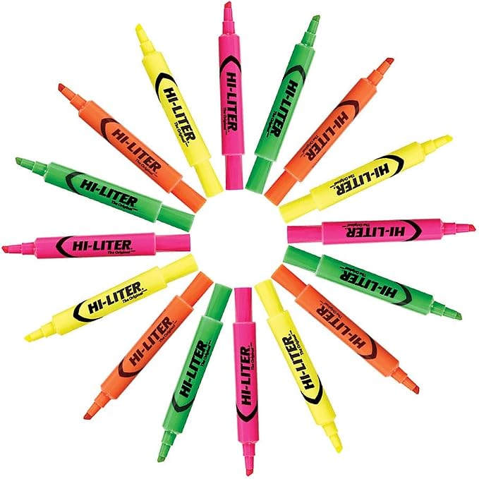 Avery Hi-Liter Desk-Style Highlighters, Smear Safe Ink, Chisel Tip, 4 Assorted - Image 4