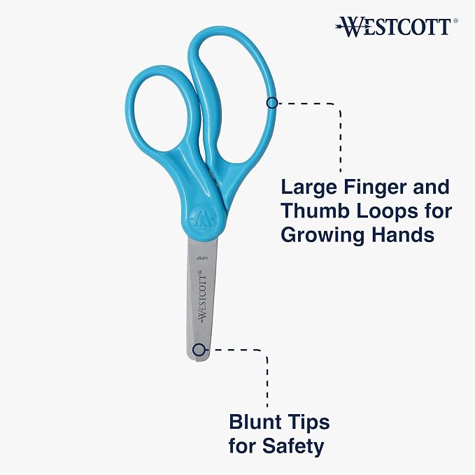 Westcott 15968 Right- and Left-Handed Scissors, Classic Kids' Scissors - Image 3
