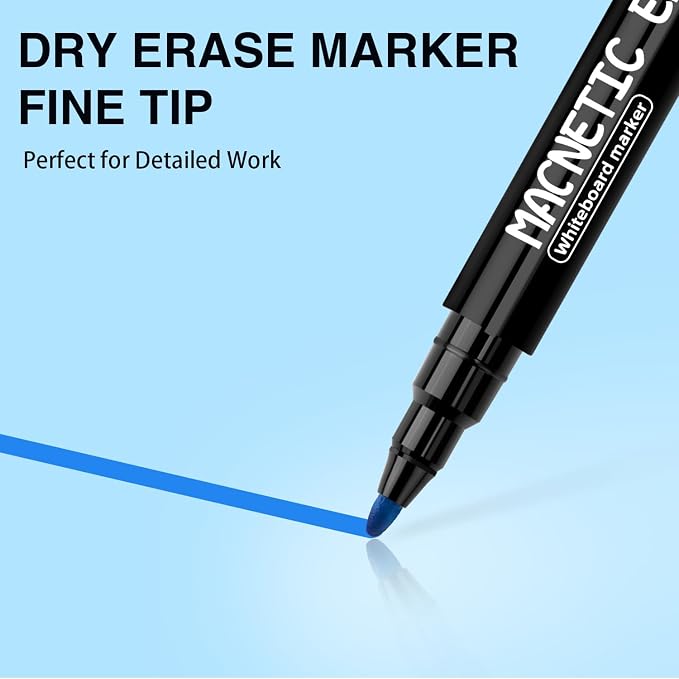 Magnetic Dry Erase Markers Fine Tip - Image 3