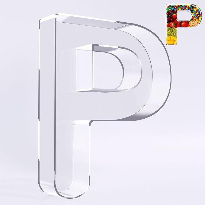 Ledido 10’’ Acrylic Letter Charcuterie Board Box, Reusable Fillable Serving Tray by Ledido
