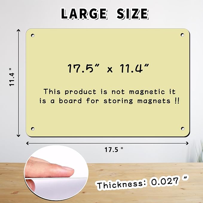 2Pack Magnetic Board 17.5" x 11.4" Magnet Bulletin Board is Suitable - Image 2