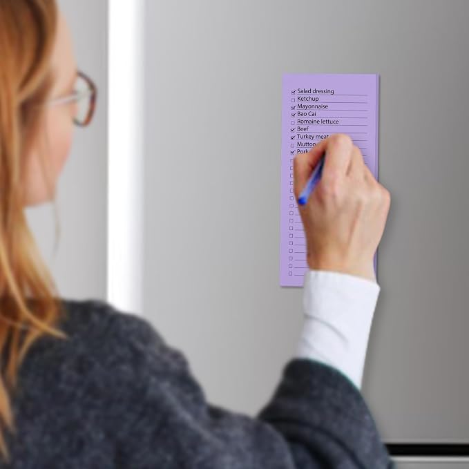 6 Pack Magnetic Notepads, Notepads Grocery List Magnet Pad - Image 5
