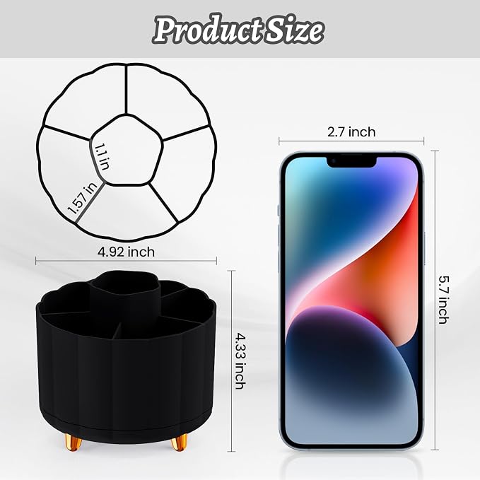 Pencil Holder for Desk 360 Rotating, Pen Holder for Desk or Classroom, Pencil - Image 3