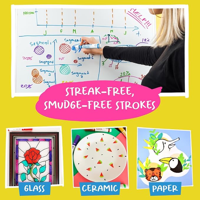 Chalkola Dry Erase Markers Chisel Tip | Dry Erase Pens - Image 7
