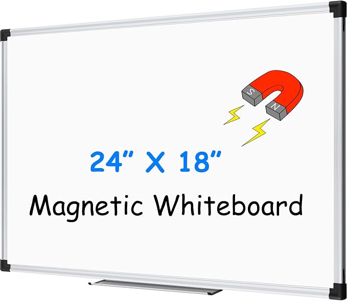 XBoard Magnetic Whiteboard 24 x 18 Inch, Dry Erase Board by XBoard