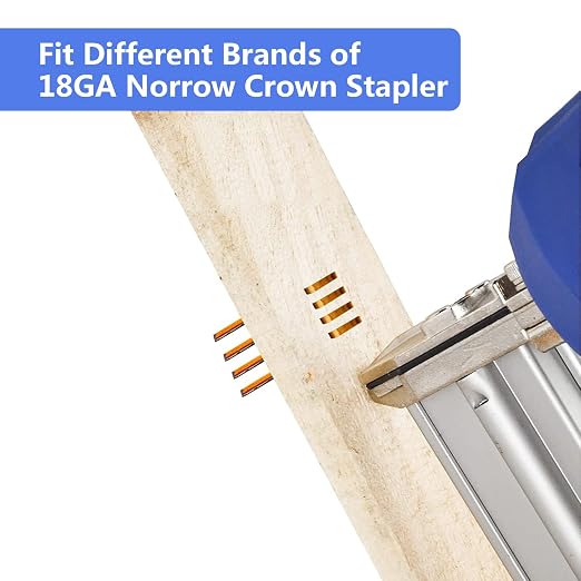 18 Gauge 1/4" Narrow Crown Staples 1-1/4" Leg Galvanized 5000 Pack - Image 5