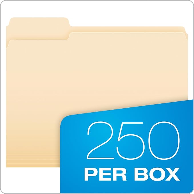 Pendaflex File Folders, Letter Size, 1/3-Cut Tabs, Premium Paper Folders - Image 5