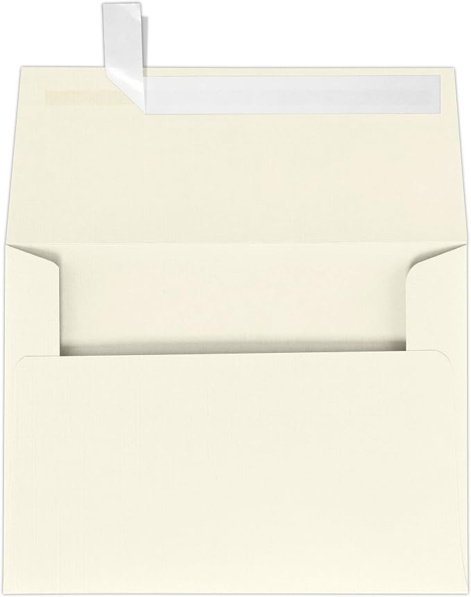 LUXPaper A7 Invitation Envelopes | Peel & Press | 5 1/4" x 7 1/4" | Natural by LUXPaper