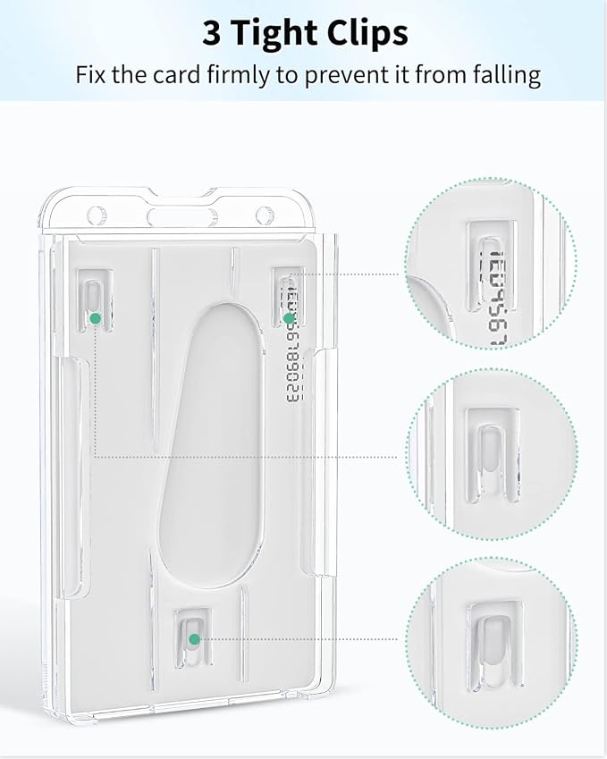 Pawfly 10 Pack Vertical 2-Card Badge Holders - Image 7