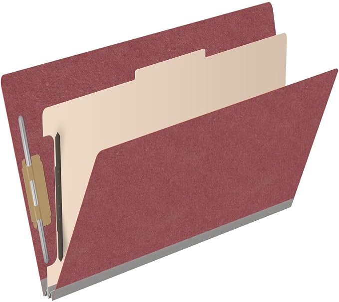 Ecom Folders Top Tab Pressboard Classification Folders | Legal Size 25 Pt Stock - Image 2