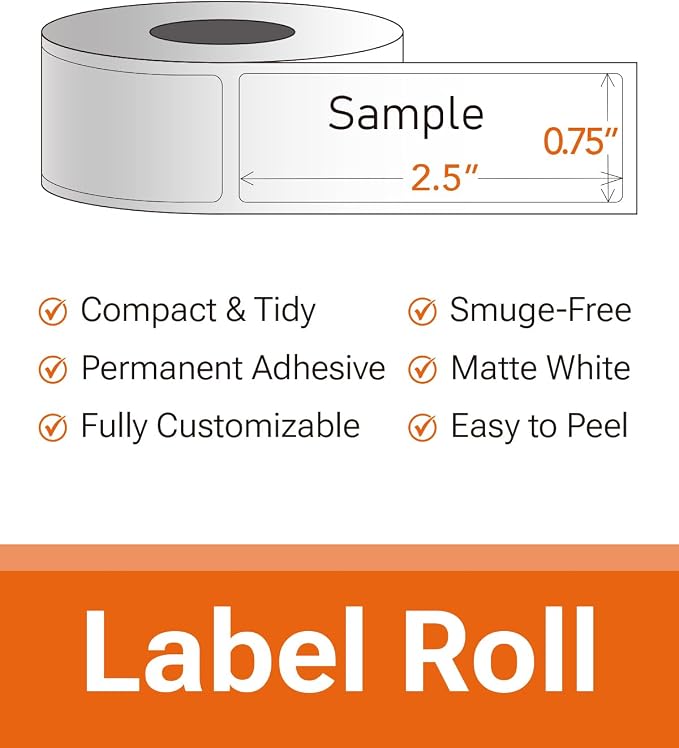Personalized Return Address Labels on Roll – Custom Name & Address Stickers - Image 3