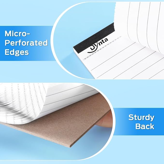 Dynta 36 Pcs Note Pads, 3x5 In Small Notepad, 80GSM White Lined Scratch Pads - Image 6