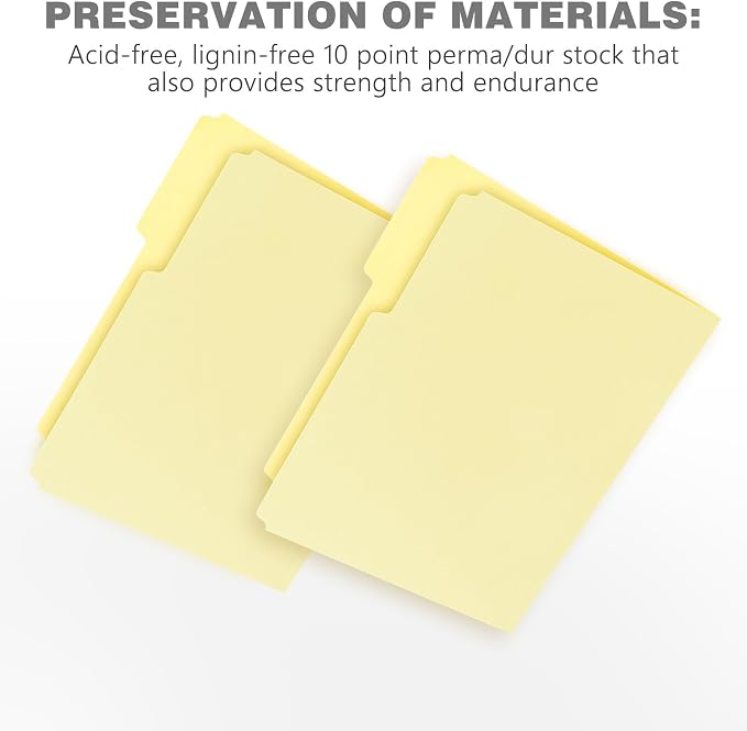 Lineco Archival Legal Size File Folders. Organize Important Documents, Photos. - Image 4