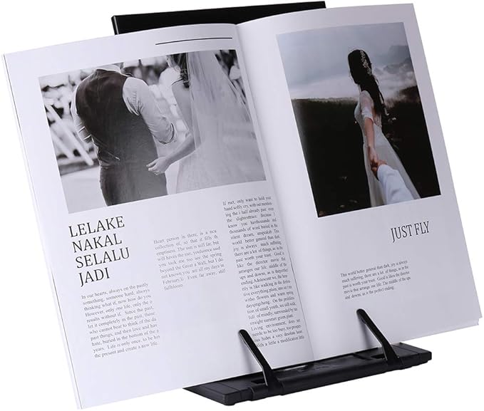KLOUD CityBlack Metal Desktop Document Book Holder - Image 3