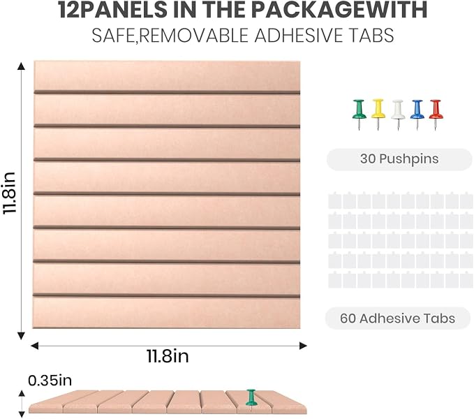 Large Cork Board Alternative 48” X 36” Felt Bulletin Board Tiles, - Image 3