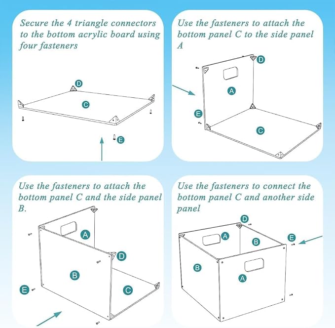 Clear Acrylic File Organizer, - Image 9