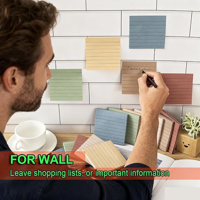 Lined Sticky Notes 3x3 in, Notepads - Image 6
