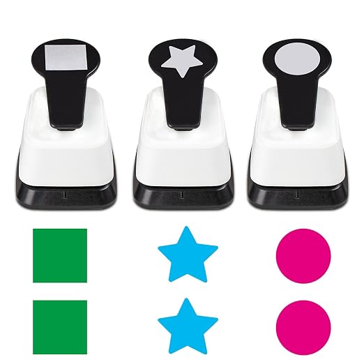Square Hole Punch, Circle Punch, Star Hole Punches, 1 inch Square Puncher by HKKYOArtsCrafts