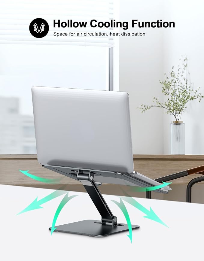 RIWUCT Foldable Aluminum Alloy Laptop Stand - Image 3