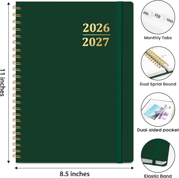 8.5" x 11" Academic Planner 2026-2027, Weekly & Monthly Calendar Planner Book - Image 5