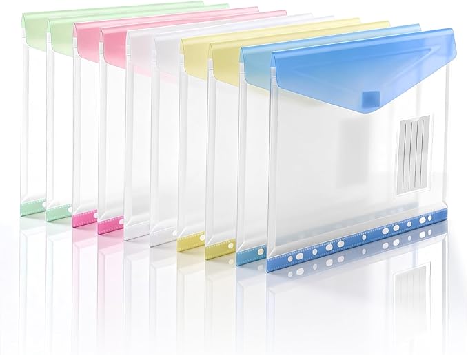11-Hole Binder Pockets, Fits Letter / A4 Size by XingDuing