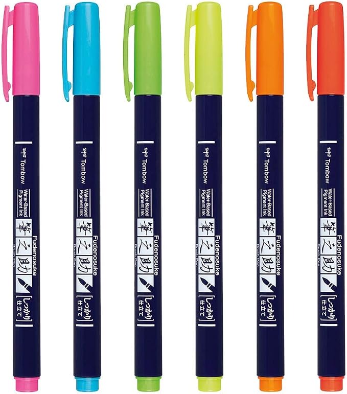 Tombow 56437 Fudenosuke Neon Brush Pen - Image 3