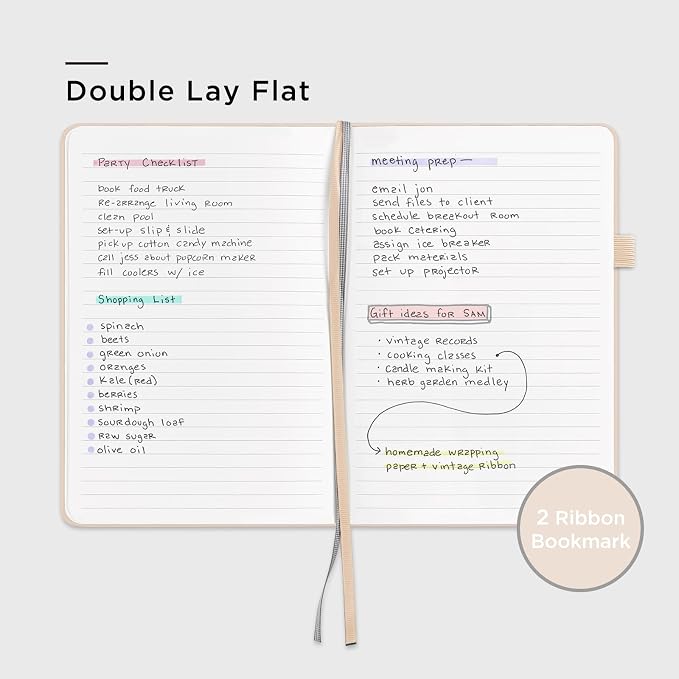 &And Per Se Lined Journal Notebook, 160 Pages, A5 5.7 x 8 inches College Ruled - Image 3