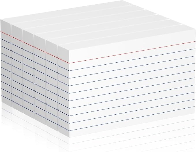 Index Cards 3x5 Inch, Flash Cards College Ruled Heavyweight Flashcards Durable by Nichela