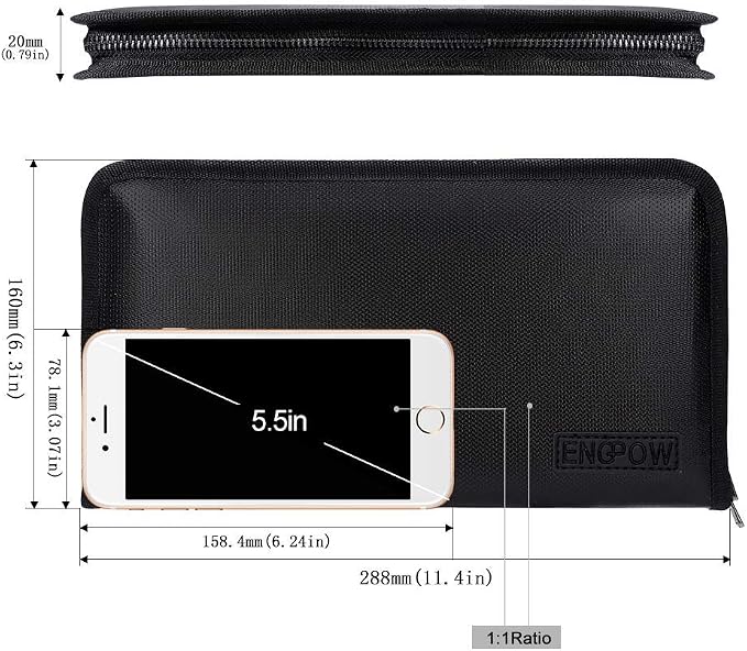 ENGPOW Expanding File Folder A5 Size Document Organizer Fireproof Money Bag 13 - Image 3