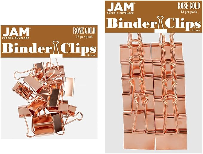 JAM PAPER Colorful Binder Clips Assortment by JAMPaper