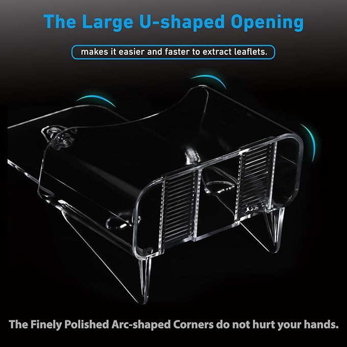 12 Pack Acrylic Brochure Holder 4x9 Inches Slant Back Design, Clear Display Stand, Plastic Table Stand Sign Holder,Pamphlet Holder Flyer Holder, Acrylic Display Stand-DeskLoop Office