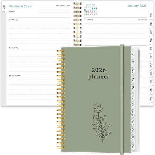 2026 Planner - Planner 2026 from January 2026 - December 2026, Weekly & Monthly by Heveboik