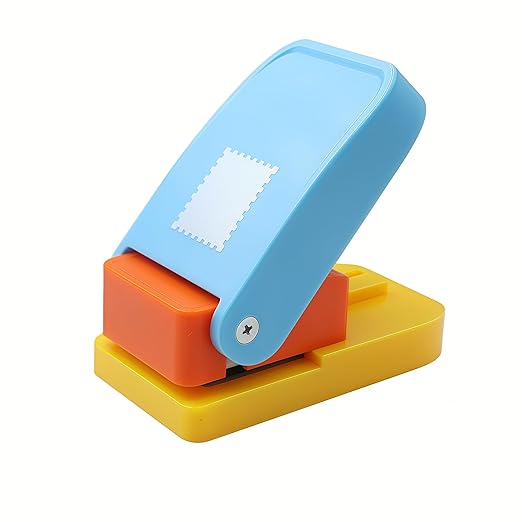 1.5X1.25inch Rectangular Postage Stamp Punch Ware Rectangle Craft Lever Punch - Image 2