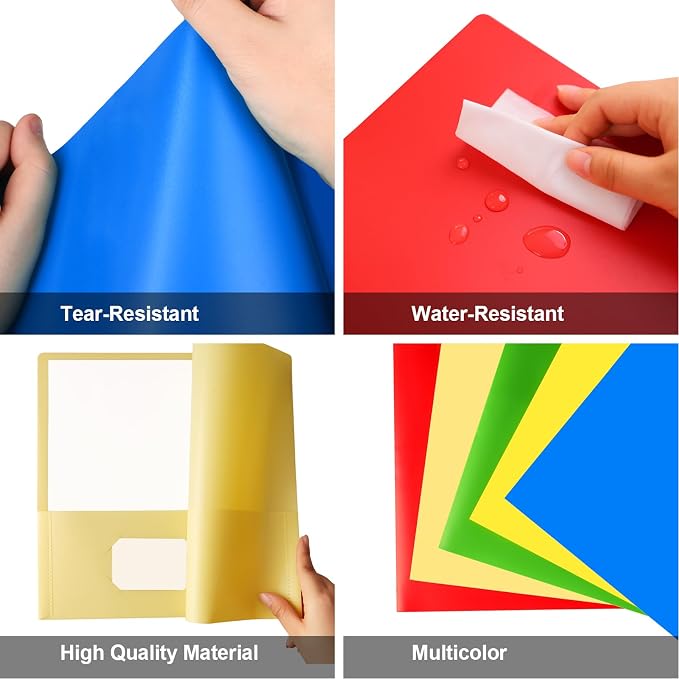 Habgp 100 Pack Plastic Folders - Image 4